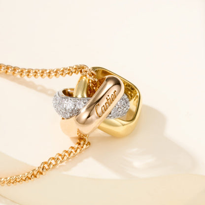 [AuraEcho]TRINITY CUSHION NECKLACE COLLECTION