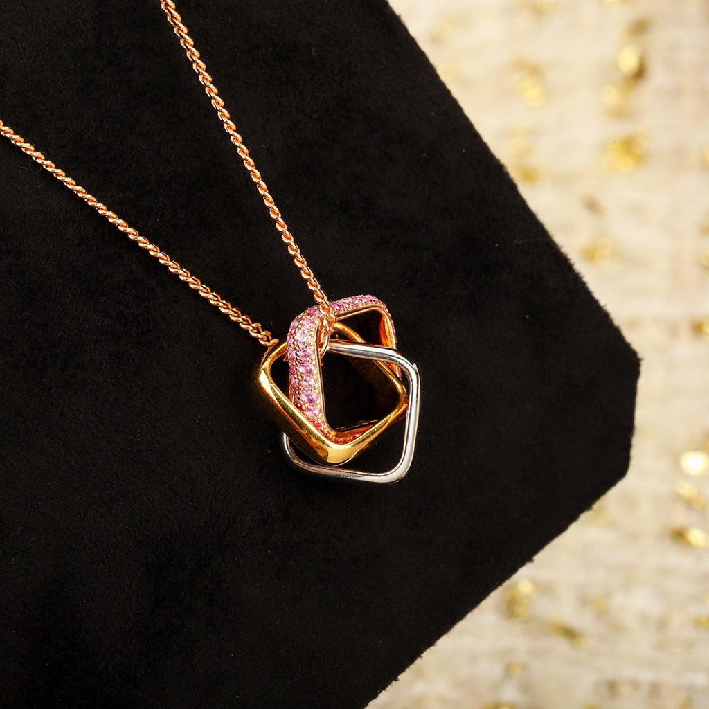 [AuraEcho]TRINITY CUSHION NECKLACE COLLECTION