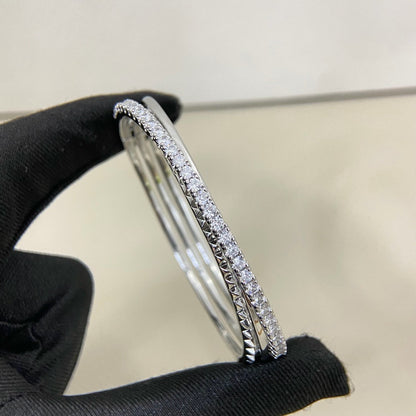 [AuraEcho]ETINCELLE HALF-PAVED DIAMOND BRACELET