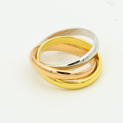 [AuraEcho]TRINITY RING GOLD PINK GOLD SILVER