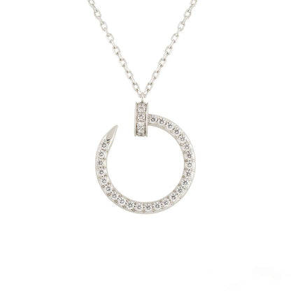 [AuraEcho]JUSTE NECKLACE SILVER DIAMONDS