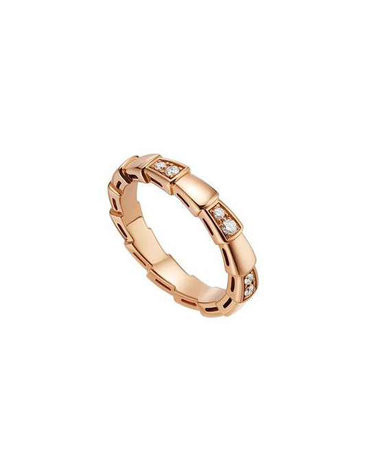 [AuraEcho]SERPENTI RING PINK GOLD  3MM