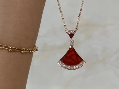 [AuraEcho]DREAM NECKLACE CARNELIAN DIAMOND