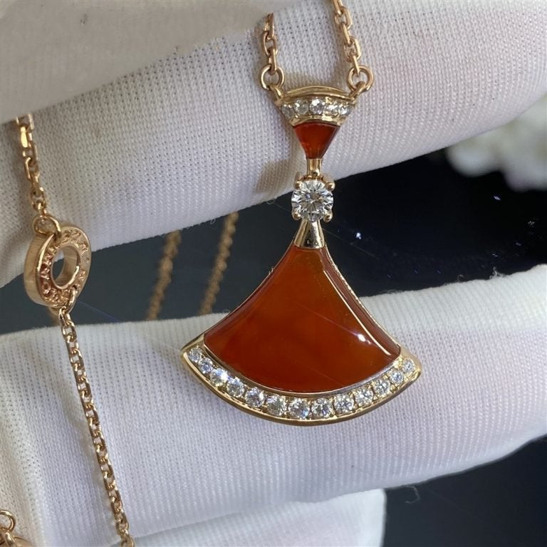 [AuraEcho]DREAM NECKLACE CARNELIAN DIAMOND