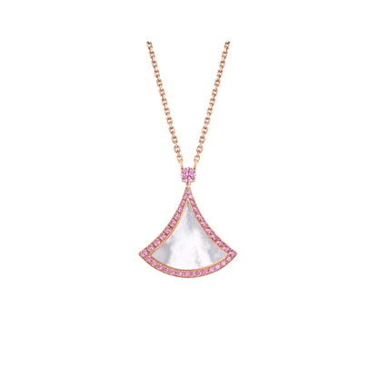 [AuraEcho]DREAM NECKLACE MOP DIAMOND PINK