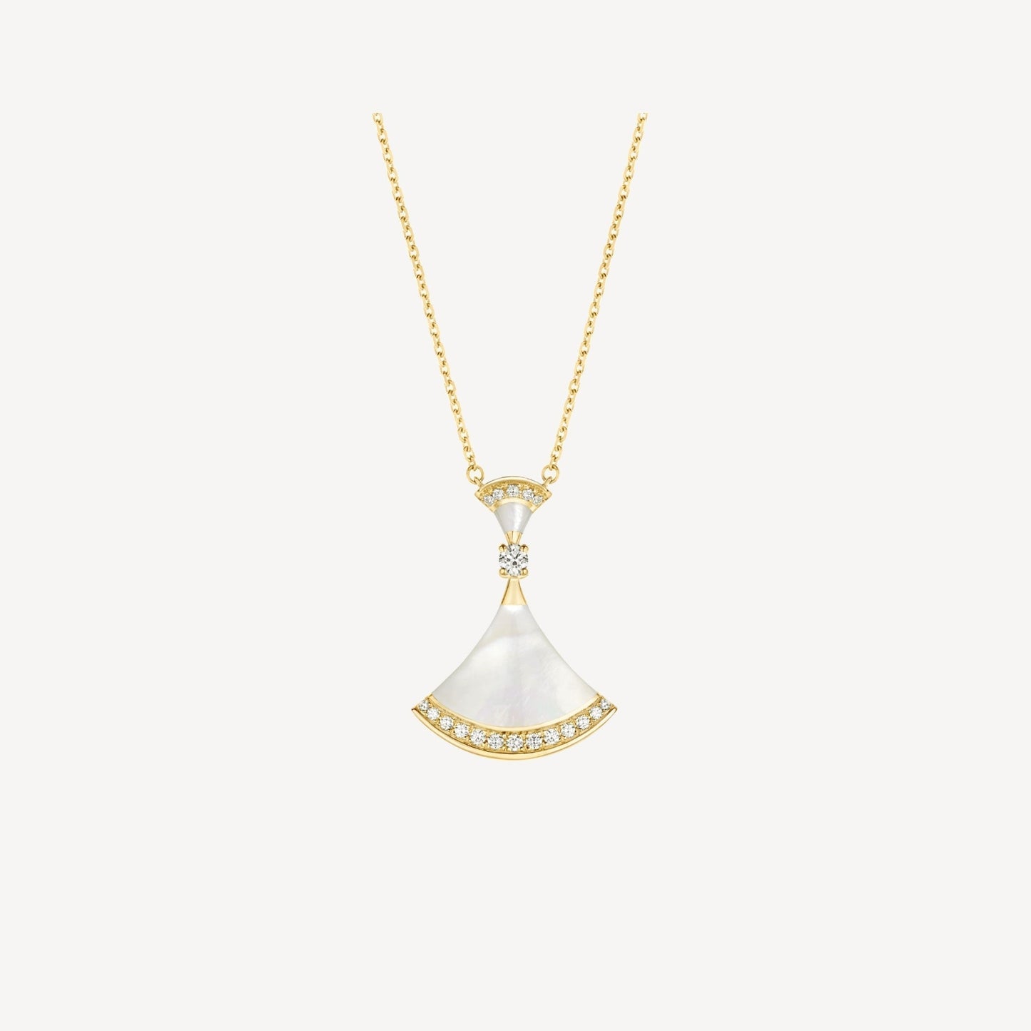[AuraEcho]DREAM NECKLACE MOP GOLD DIAMOND