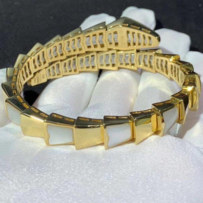 [AuraEcho]SERPENTI BRACELET MOP GOLD