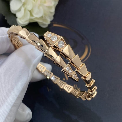 [AuraEcho]SERPENTI BRACELET DIAMONDS PINK GOLD
