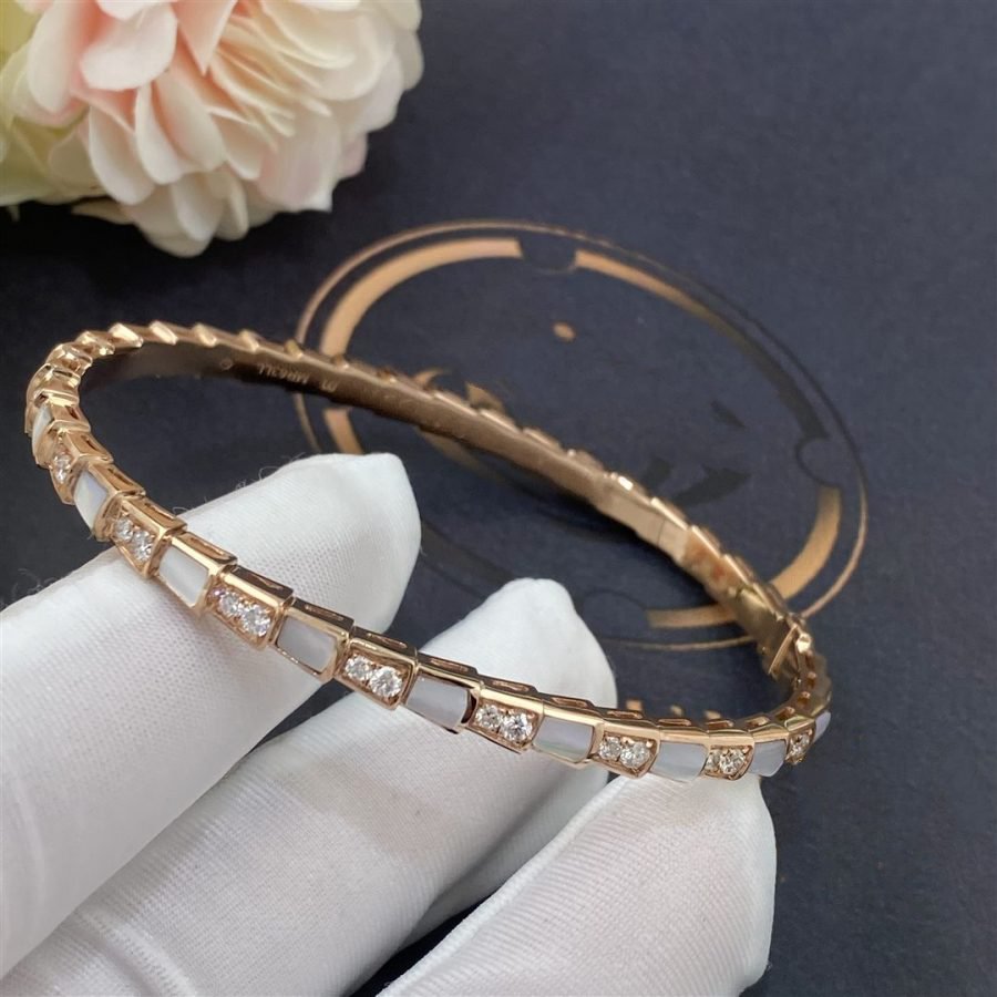 [AuraEcho]SERPENTI BRACELET PINK GOLD MOP DIAMOND