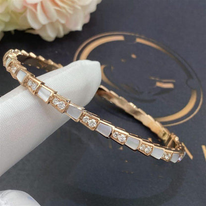 [AuraEcho]SERPENTI BRACELET PINK GOLD MOP DIAMOND