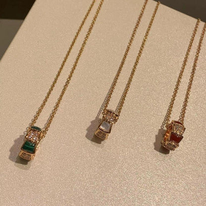 [AuraEcho]SERPENTI PEDANT DIAMOND NECKLACE