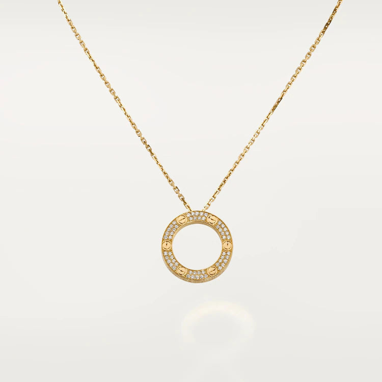 [AuraEcho]LOVE NECKLACE ADJUSTABLE ROSE GOLD