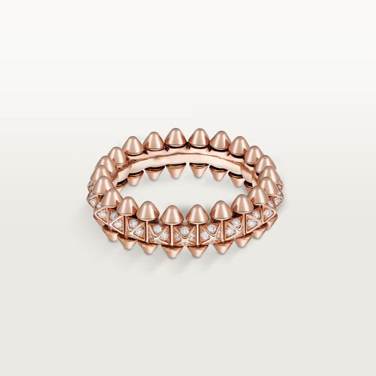 [AuraEcho]CLASH 6.4MM SMALL FULL DIAMOND RING