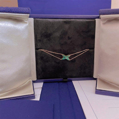 [AuraEcho]JEUX BRACELET MALACHITE PINK GOLD 1 DIAMOND