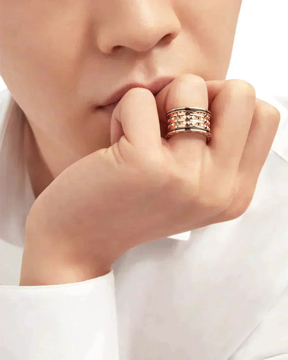 [AuraEcho]ZERO 1 ROCK BLACK CERAMIC PINK GOLD LARGE MODEL