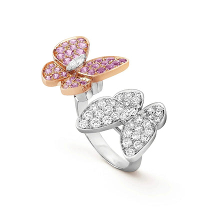 [AuraEcho]TWIN BUTTERFLY DIAMOND RING